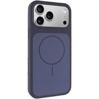 Чохол Silk Duo Color (AA) NO LOGO with Magnetic Fit для Apple iPhone 18 Pro Max — Midnight Blue