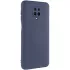 Цветной силиконовый чехол GETMAN с закрытой камерой на Xiaomi Redmi Note 9s / Note 9 Pro / Note 9 Pro Max – Синий / Midnight Blue. Фото 3 из 9