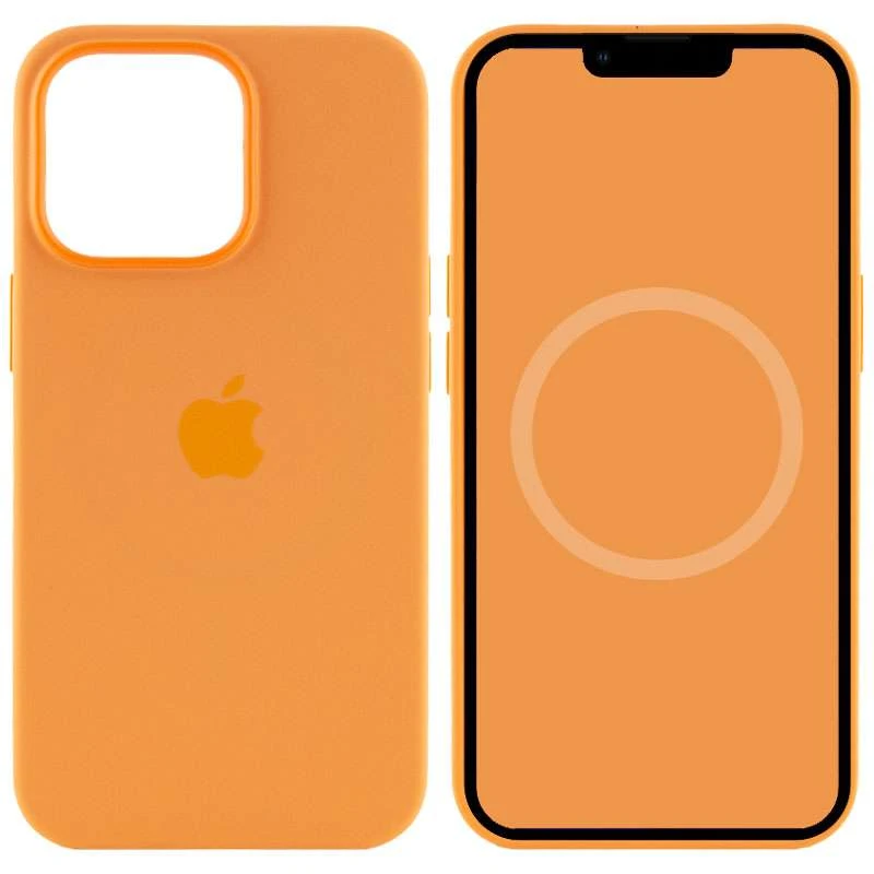 

Чехол Silicone case Premium с Magsafe и анимацией для Apple iPhone 13 Pro (6.1") (Оранжевый / Marigold), Помаранчевий / marigold