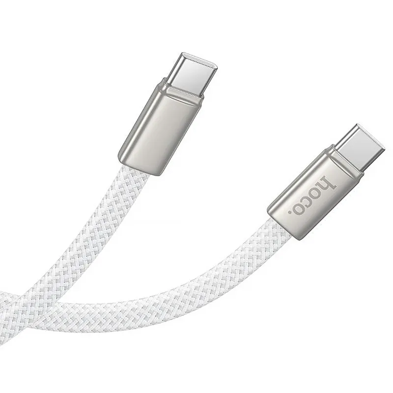 Дата кабель Hoco X125 Exceso Type-C to Type-C 60W (1m) – White. Фото 3 из 4