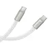 Дата кабель Hoco X125 Exceso Type-C to Type-C 60W (1m) – White. Фото 3 из 4