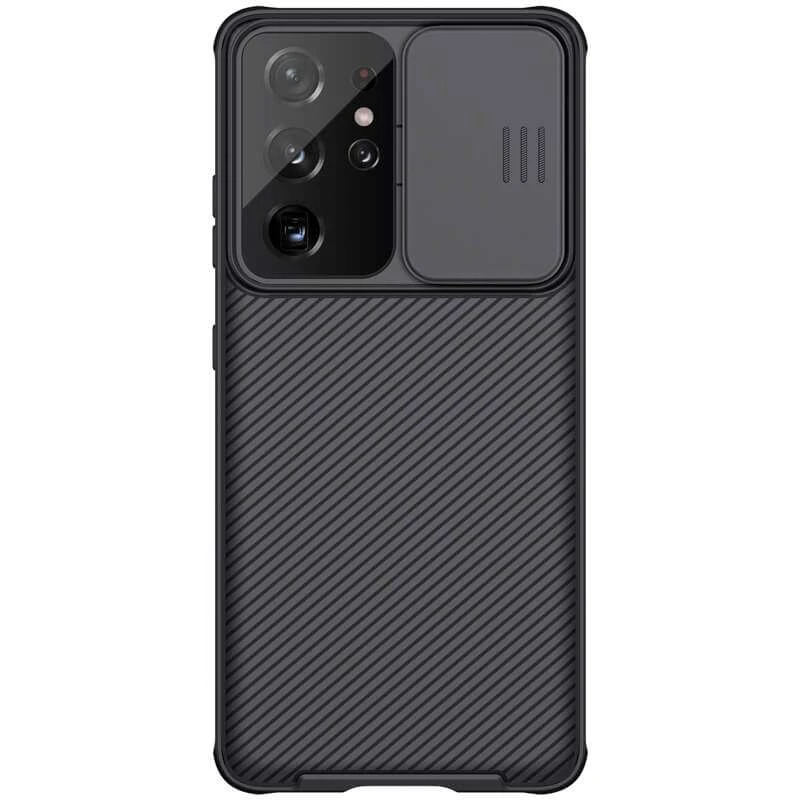 

Карбована накладка Nillkin зі шторкою для камери на Samsung Galaxy S21 Ultra (Чорний / Black)