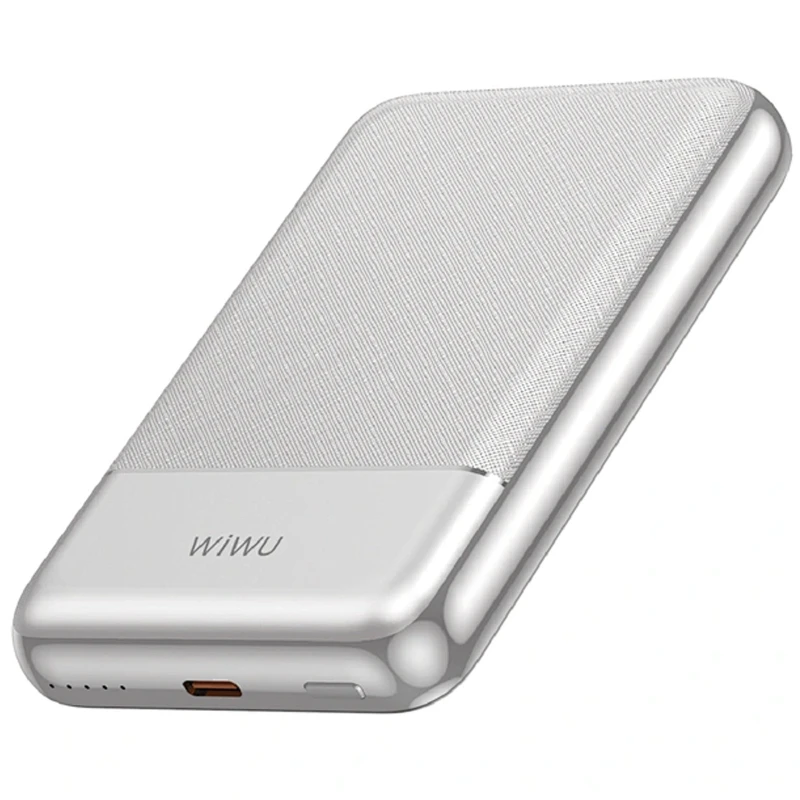 Портативное ЗУ Power Bank WIWU P089 Seraph PD20W с БЗУ 10000 mAh – silver. Фото 2 из 4