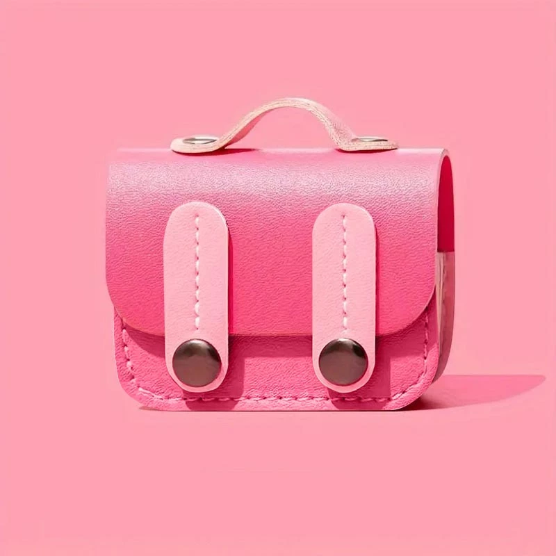 Шкіряний футляр Briefcase для навушників AirPods Pro 2 / Pro – Pink. Фото 3 з 5