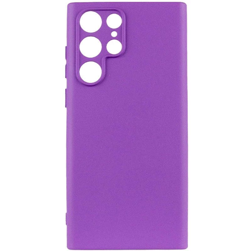 Чехол Silicone Case Lakshmi Plus с закрытой камерой для Samsung Galaxy S25 Ultra – Фиолетовый / Purple. Фото 2 из 7