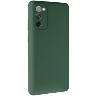Чехол Silicone Case Lakshmi Premium з закритою камерою на Samsung Galaxy S20 FE — Зеленый / Cyprus Green