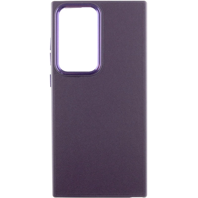 

Кожаный чехол Bonbon с металлическими кнопками Samsung Galaxy S22 Ultra (Фиолетовый / Dark Purple), Фіолетовий / dark purple