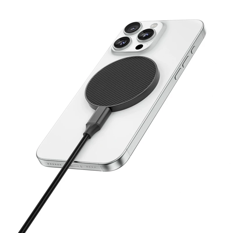 БЗУ WIWU Wi-W034 Kevlar Wireless Charger – Black. Фото 3 из 7