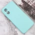 Цветной силиконовый чехол с защитой камеры для Oppo A78 4G – Бирюзовый / Turquoise. Фото 3 из 7