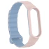 Ремінець Dual-color Magnetic для Xiaomi Mi Band 9/8 – Light Pink / Lilac Blue. Фото 5 з 8