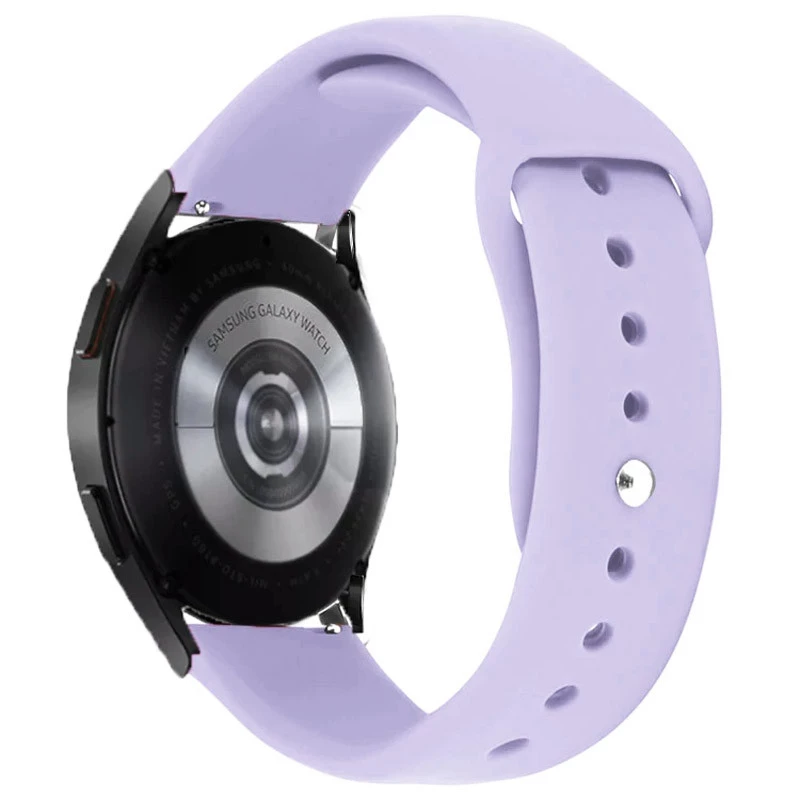 

Силіконовий ремінець Sport для Smart Watch 20mm (Бузковий / Light purple)