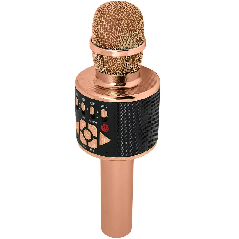 Караоке Микрофон-колонка D169 – Rose Gold. Фото 1 из 1