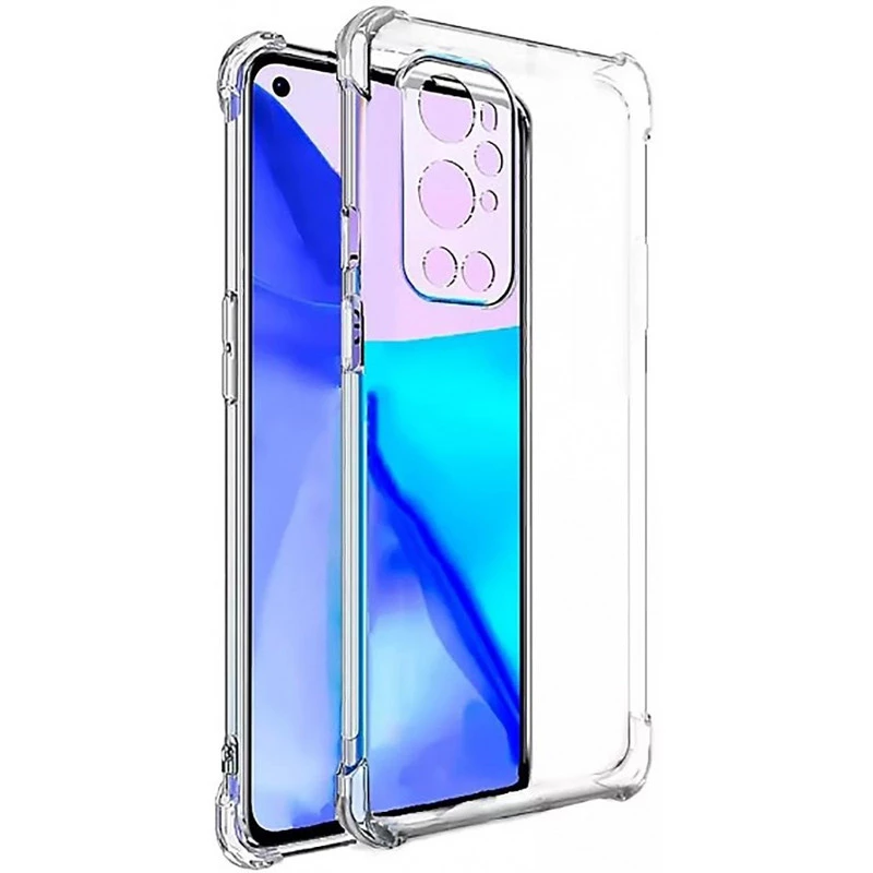 

Ультратонкий силіконовий чохол GETMAN з критими бортами та камерою для OnePlus 9 (Безбарвний (прозорий))