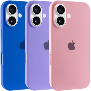 Чохол Silicone Case з закритим низом на Apple iPhone 16