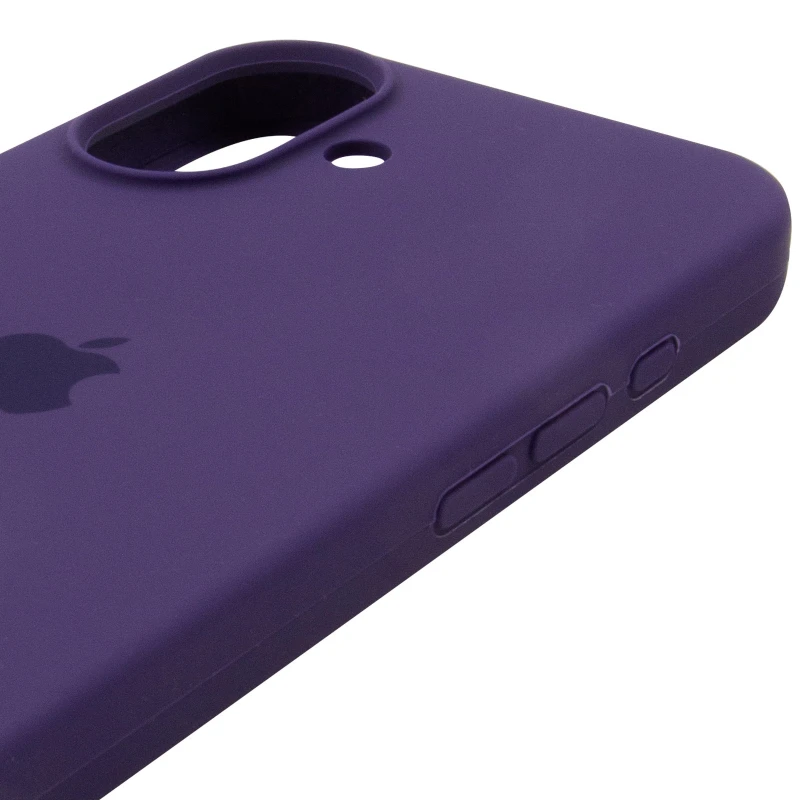 Чехол Silicone Case с закрытым низом для Apple iPhone 17 (6.3") – Фиолетовый / Amethyst. Фото 5 из 6