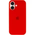 Чехол Silicone Case с закрытым низом для Apple iPhone 17 (6.3") – Красный / Red. Фото 3 из 6
