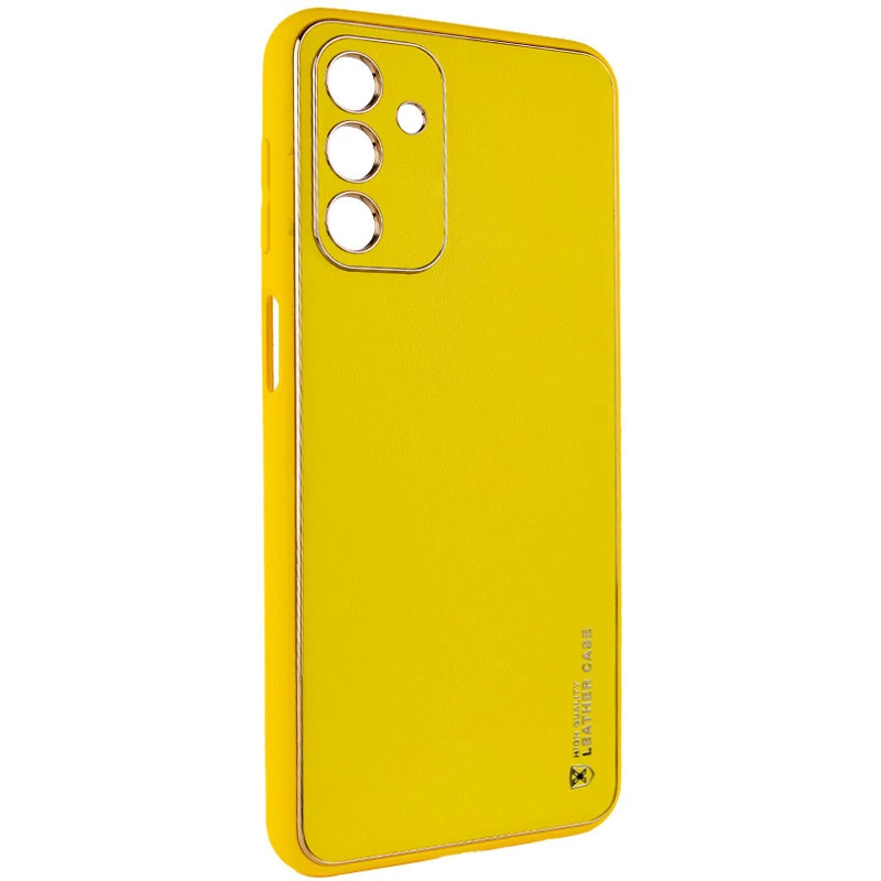 Шкіряний чохол Xshield на Samsung Galaxy A34 5G – Жовтий / Yellow. Фото 2 з 3