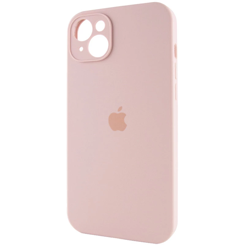 Чехол Silicone Case с защитой камеры для Apple iPhone 15 Plus (6.7") – Розовый / Pink Sand. Фото 3 из 6