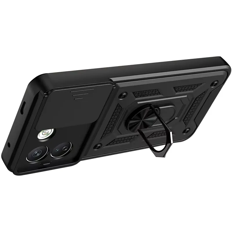 Ударопрочный чехол Ummi Camshield Serge Ring (in box) для Xiaomi Redmi Note 17 Pro – Черный / Black. Фото 3 из 3