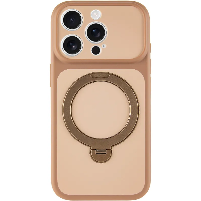 Чохол Ummi Full Camera with Magnetic Fit HQ Ring для Apple iPhone 16 Pro Max – Brown Gold. Фото 3 з 8