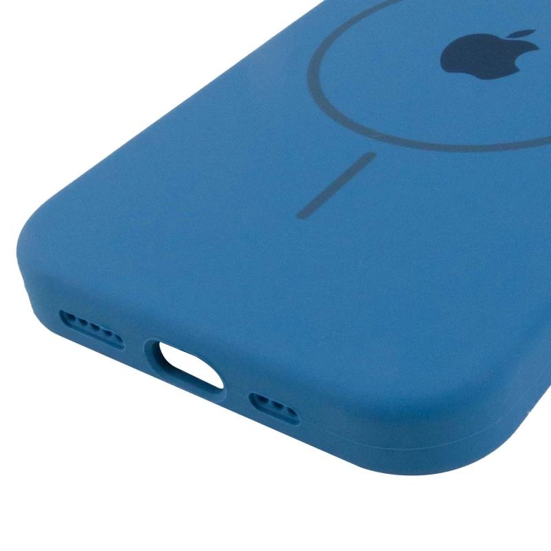 Чохол Silicone Armor Max with MagSafe для Apple iPhone 15 Plus (6.7") – Синій / Denim Blue. Фото 6 з 6