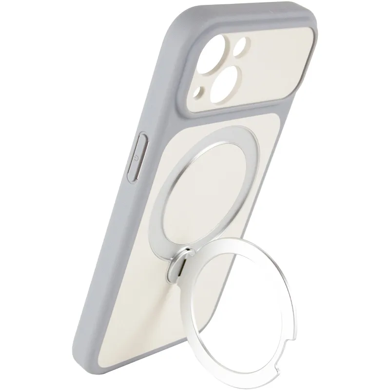 Чехол Ummi Full Camera with Magnetic Fit HQ Ring для Apple iPhone 15 (6.1") – Grey. Фото 5 из 8