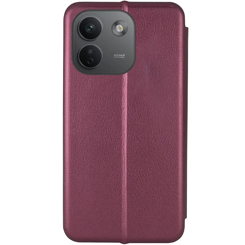 Чехол-книжка классический для Xiaomi Redmi Note 17 Pro Max – Бордовый. Фото 2 из 5
