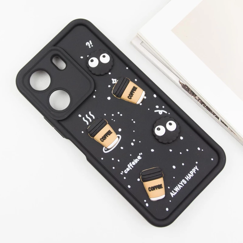 Чохол TPU Toys Case для Xiaomi Poco C65 – Black / Always Happy. Фото 7 з 15