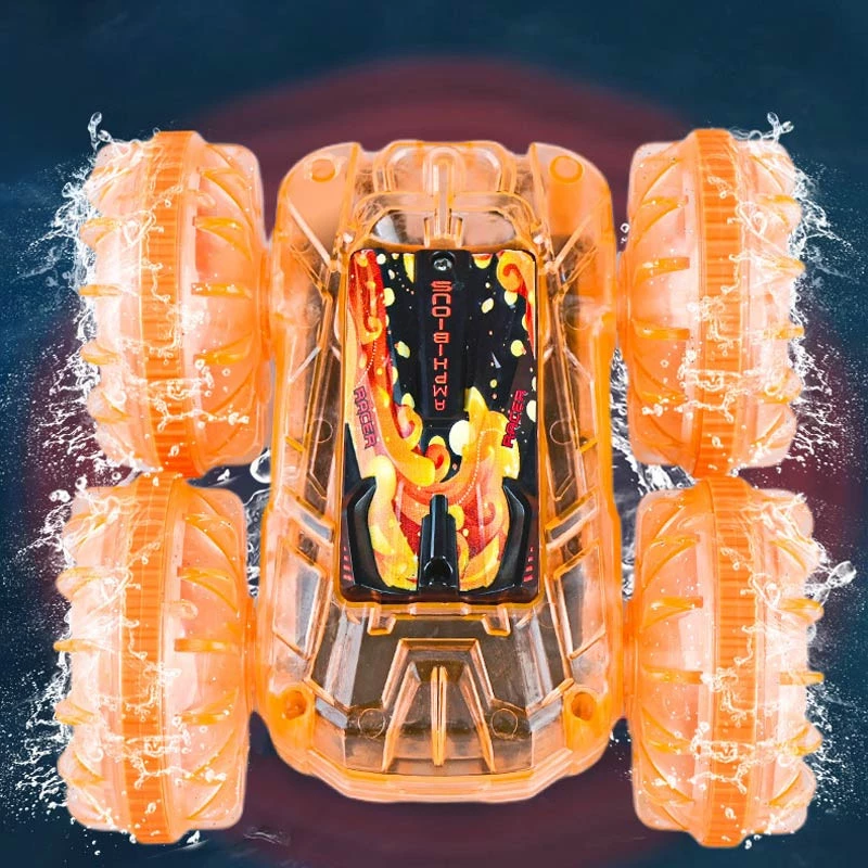 Машинка-амфібія на радіокеруванні YL-103 2.4G – Transparent orange. Фото 2 з 4