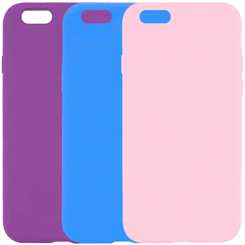 Чехол с закрытым низом Silicone Case для Apple iPhone 6/6s (4.7") фото 1 из 3