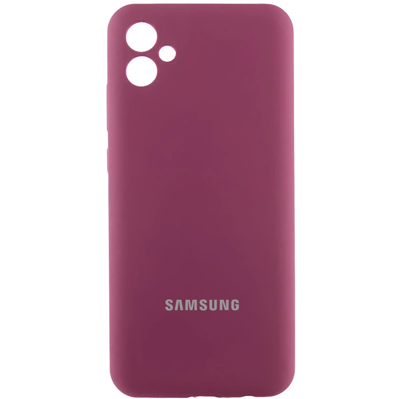 Чехол Silicone Case Lakshmi Premium L с закрытой камерой для Samsung Galaxy A04e – Бордовый / Plum. Фото 1 из 2
