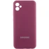 Чехол Silicone Case Lakshmi Premium L с закрытой камерой для Samsung Galaxy A04e – Бордовый / Plum. Фото 1 из 2