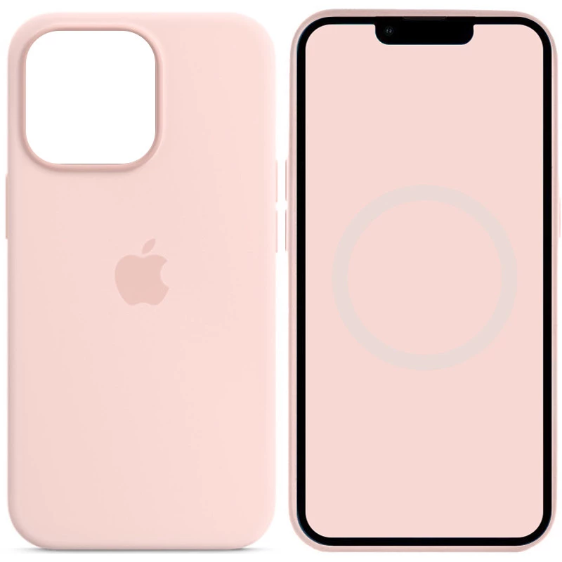 

Чехол Silicone case Premium с Magsafe и анимацией для Apple iPhone 14 Pro Max (6.7") (Розовый / Chalk Pink), Рожевий / chalk pink