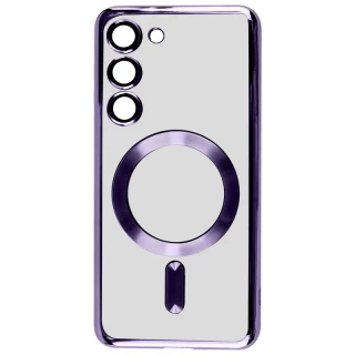 Хромовий TPU чохол з MagSafe на Samsung Galaxy S24 фото 1 з 3