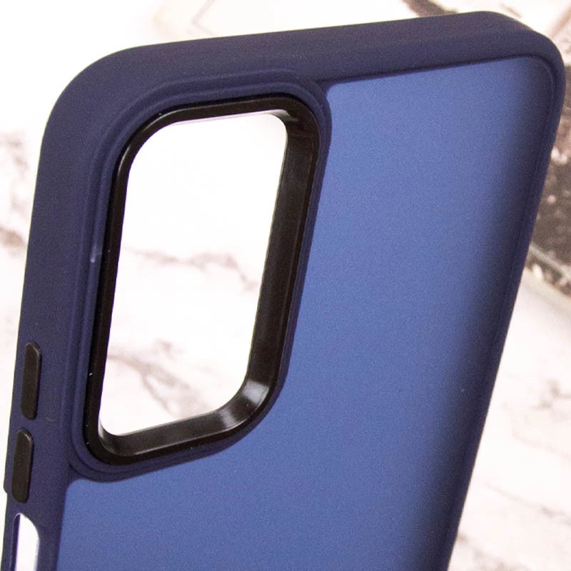 Чохол TPU+PC Lyon Frosted на Oppo A58 4G – Синій / Navy Blue. Фото 5 з 6