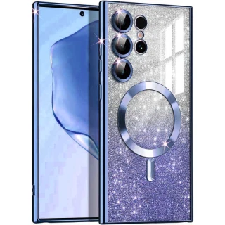 Чохол з блискітками, захисними лінзами на камеру та MagSafe на Samsung Galaxy S26 Ultra фото 1 з 4