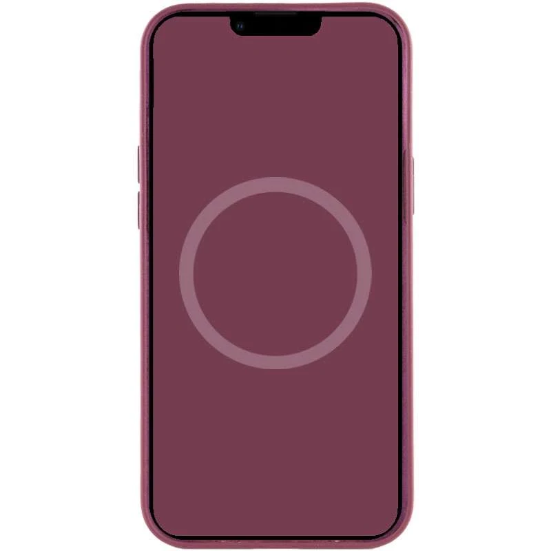Чохол Silicone case Premium з Magsafe та анімацією на Apple iPhone 12 – Бордовий / Plum. Фото 4 з 7