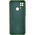 Чохол Silicone Case Lakshmi Plus з закритою камерою на Xiaomi Redmi 10C – Зелений / Dark green. Фото 2 з 3