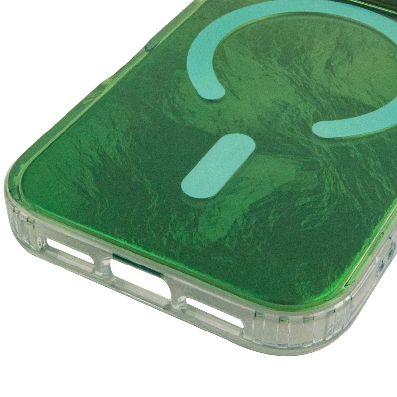 Силіконовий чохол Shiny Mountain (MagFit) для Apple iPhone 17 Pro Max (6.9") – Green. Фото 8 з 8