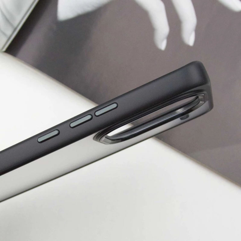 Захистний чохол TPU+PC матовий на Xiaomi Redmi Note 13 Pro+ – Black. Фото 7 з 8