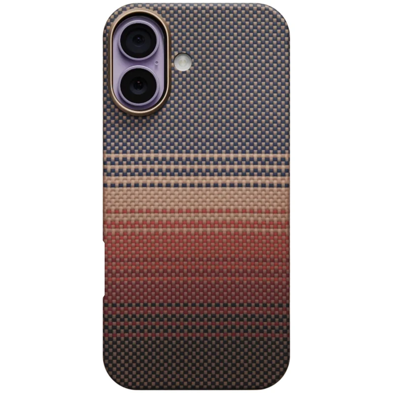 Чехол Aramid Fiber PTK Premium with MagSafe (NFC) для Apple iPhone 17 (6.3") – Sunset. Фото 2 з 2