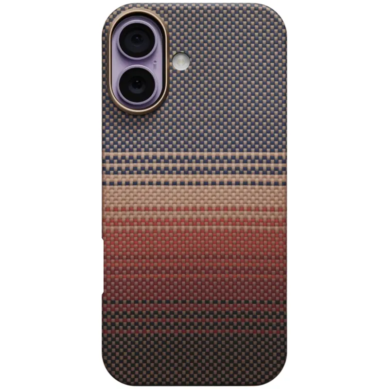Чохол Aramid Fiber PTK Premium with MagSafe (NFC) для Apple iPhone 17 (6.3") – Sunset. Фото 2 з 2