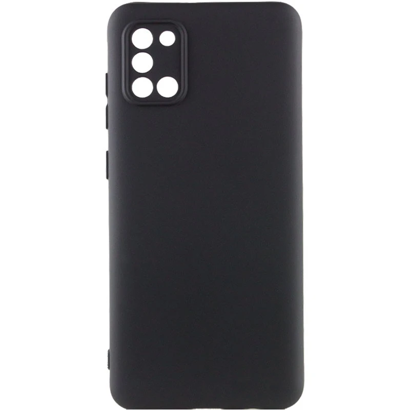 Кольоровий силіконовий чохол GETMAN із закритою камерою для Infinix Smart 10 – Чорний / Black. Фото 1 з 1
