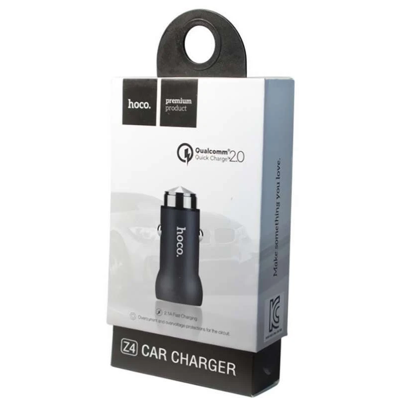 АЗП Hoco Z4 (1USB 2.4A) – Чорний. Фото 3 з 3