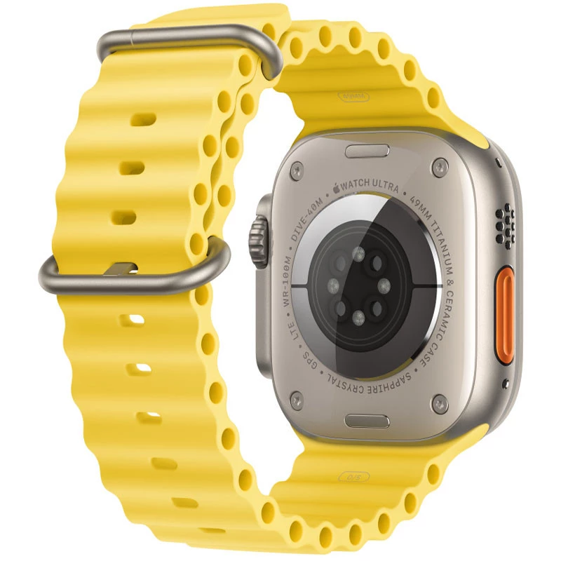 Ремінець Ocean Band для Apple Watch 38/40/41/42mm(ser.10) – Жовтий / Yellow. Фото 2 з 4