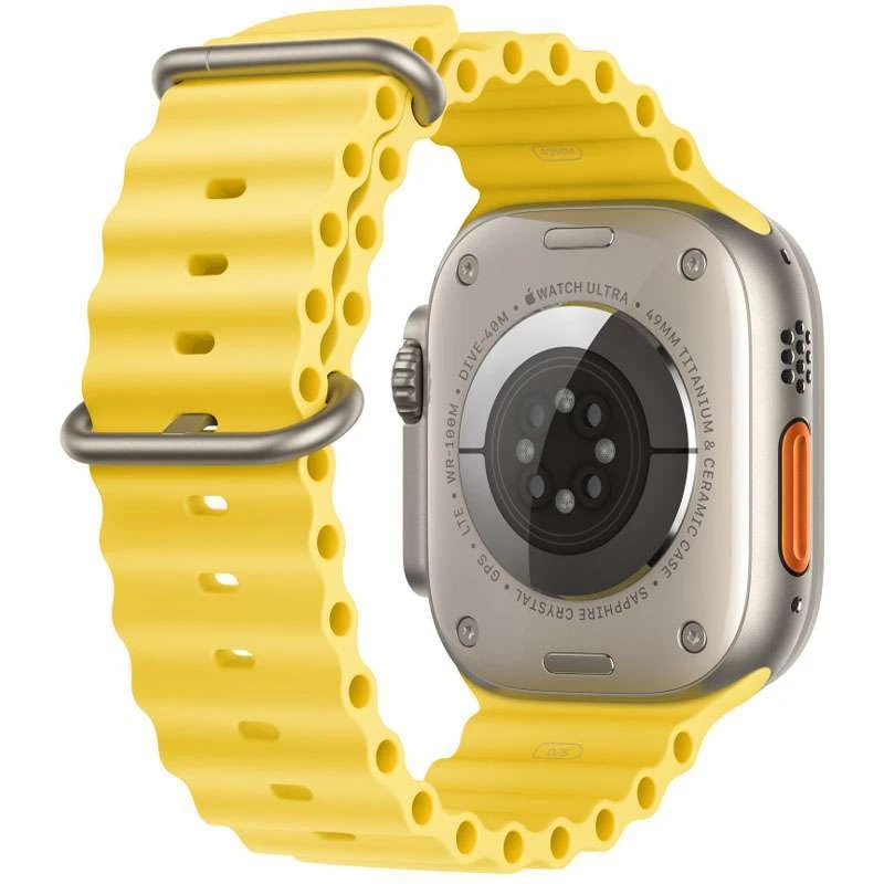 Ремінець Ocean Band для Apple watch 42mm/44mm/45mm/49mm – Жовтий / Yellow. Фото 2 з 4