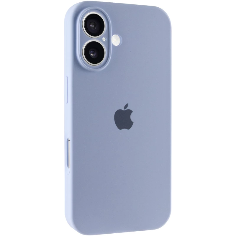 Чохол Silicone Case з захистом камери на Apple iPhone 16 Plus – Блакитний / Lilac Blue. Фото 1 з 8