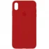 Чохол Silicone Case з закритим низом на Apple iPhone XR (6.1") – Червоний / Dark Red. Фото 1 з 3