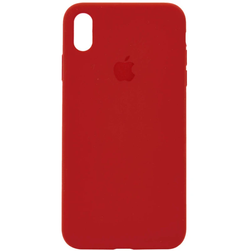 

Чохол Silicone Case з закритим низом на Apple iPhone XS (5.8") (Червоний / Dark Red)