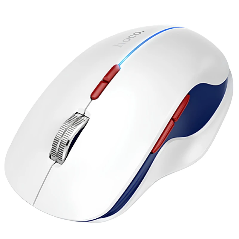 Миша бездротова Hoco GM40 Dixon RGB dual-mode – Space White. Фото 1 з 4